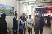 بازدید مشترک ادارات شهرستان مسجد سلیمان از مراکز عرضه مواد خام دامی 